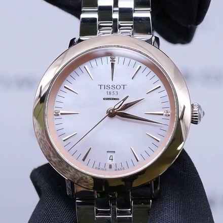  Tissot Glendora gold bezel 33mm NEW FULL SET 