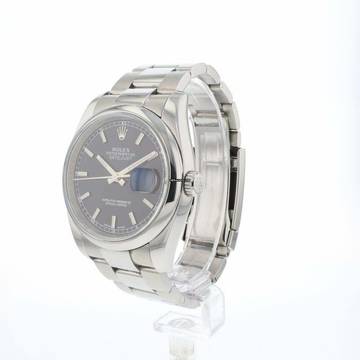  Rolex Datejust 36 Black Roulette Dial 