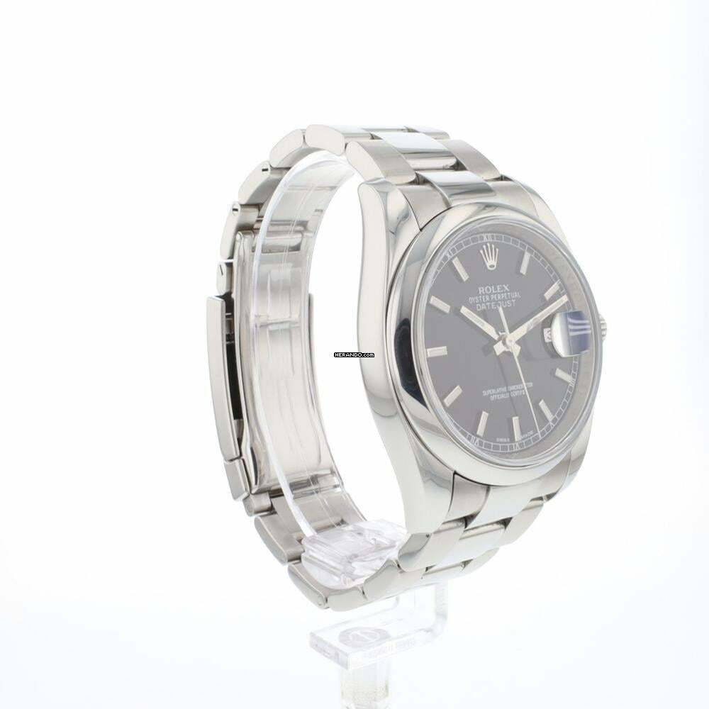 Thumbnail von Rolex Datejust 36 Black Roulette Dial