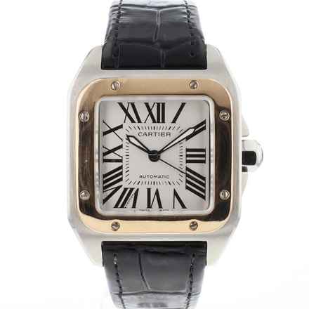  Cartier Santos 100 MM Steel/Rose Gold 