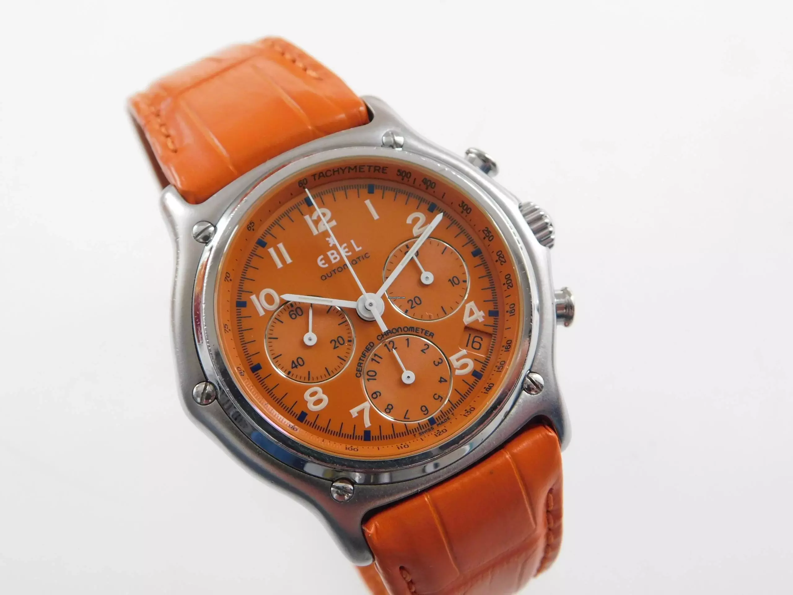  Ebel Le Modulor 1911 Chronograph im Full Set Top Zustand original Krokoband und Faltschließe 