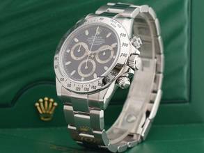 Thumbnail von Rolex Daytona Cosmograph Daytona 116520 Black Dial - Like New Full Set 2007
