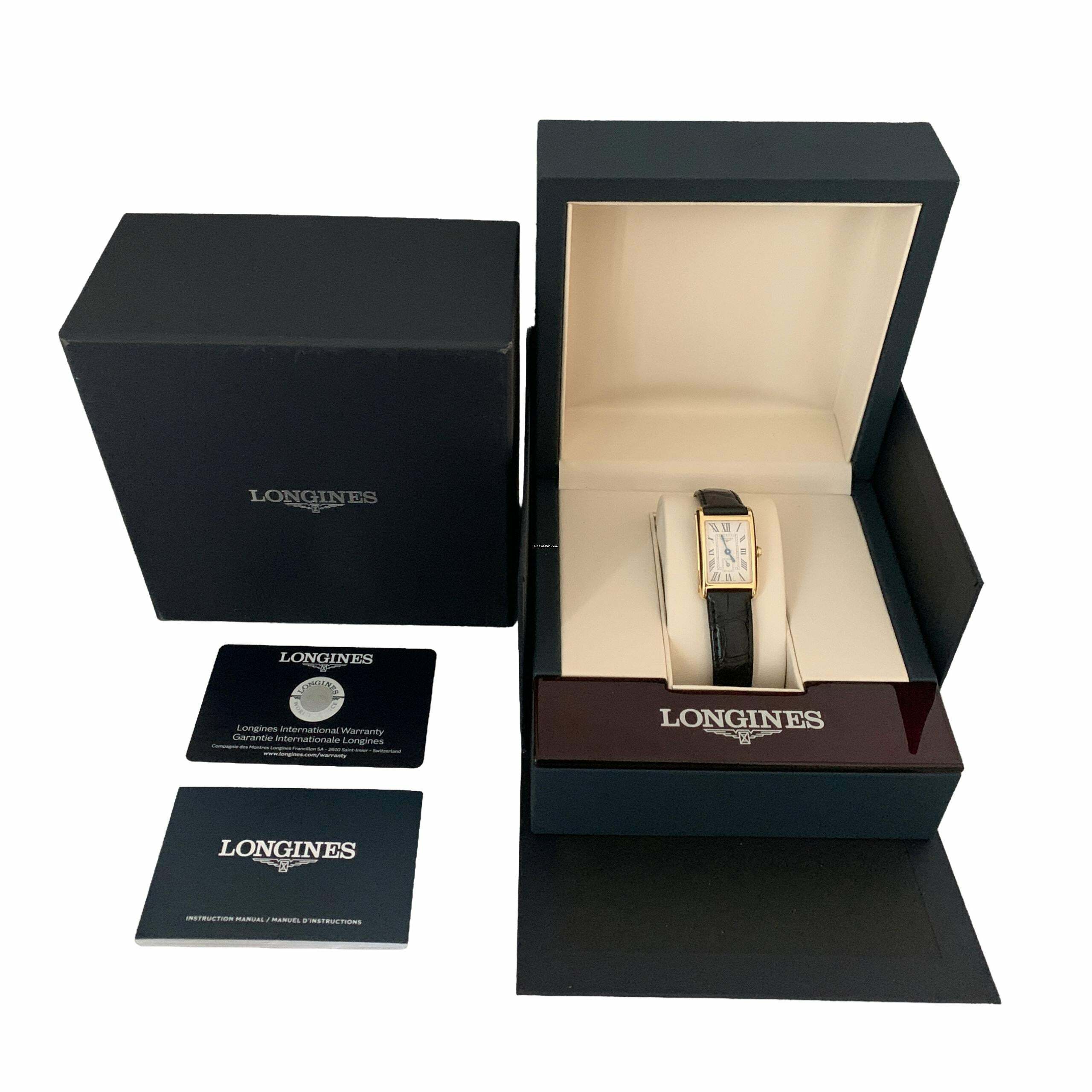  Longines DolceVita L5.255.6.71.0 yellow gold 18KT quartz Full Set Like NEW 