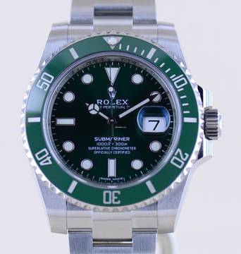  Rolex Submariner Date 116610LV Hulk Keramik 2020 Taucheruhr Green LC100 