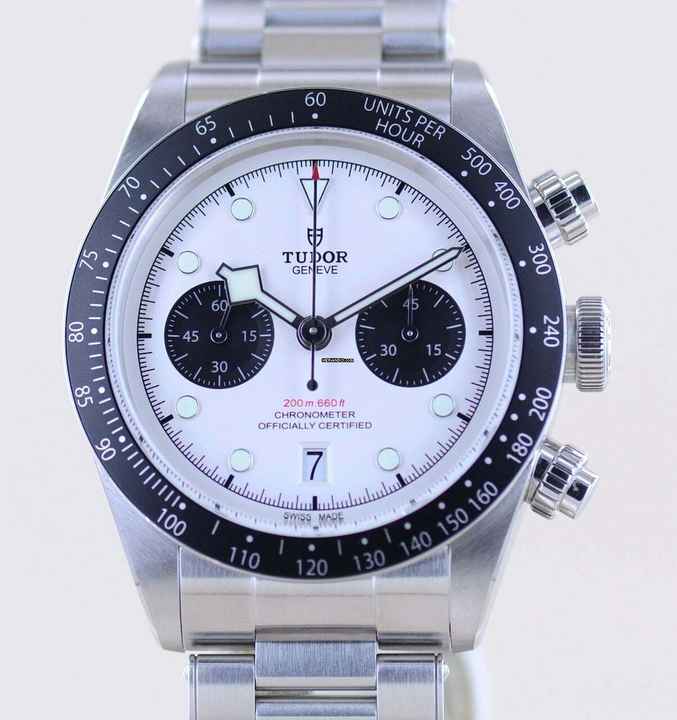  Tudor Black Bay Chrono Panda Chrono white MT5813 41mm B+P Diver Stahlband Top 