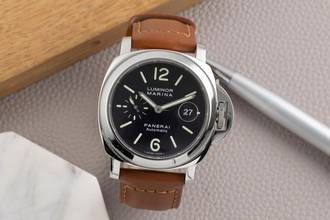 Thumbnail von Panerai Luminor Marina Automatic Datum Edelstahl Herrenuhr Ref. PAM00104