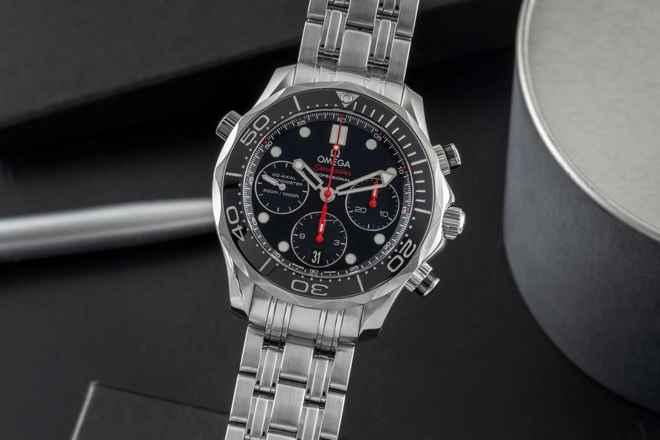  Omega Seamaster Diver 300 M Chronograph Stahl Automatik Ref. 212.30.42.50.01.001 B&P 