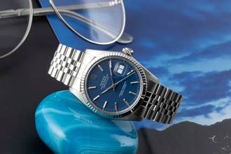 Thumbnail von Rolex Datejust 36 Stahl / Weissgold Automatik Herrenuhr Ref. 16014 Papiere 1979