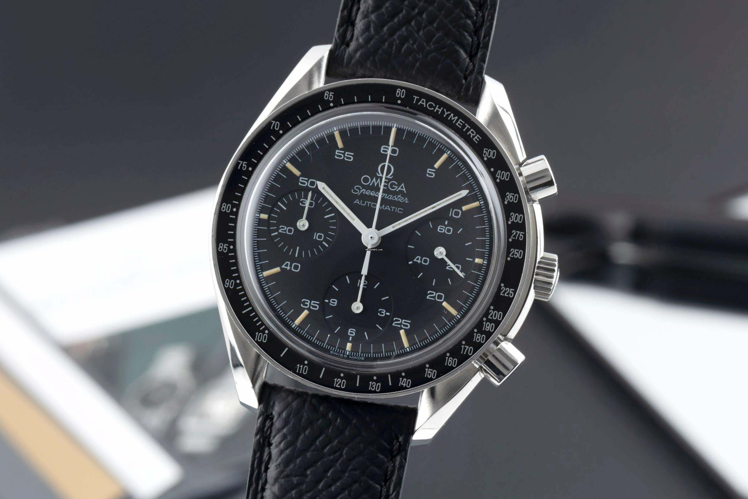 Omega Speedmaster Reduced Chronograph Stahl Automatik Ref. 3510.50.00 Klassiker
