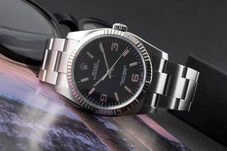 Thumbnail von Rolex Oyster Perpetual 36 Black Dial Stahl Weissgold Herrenuhr Ref. 116034 B&P