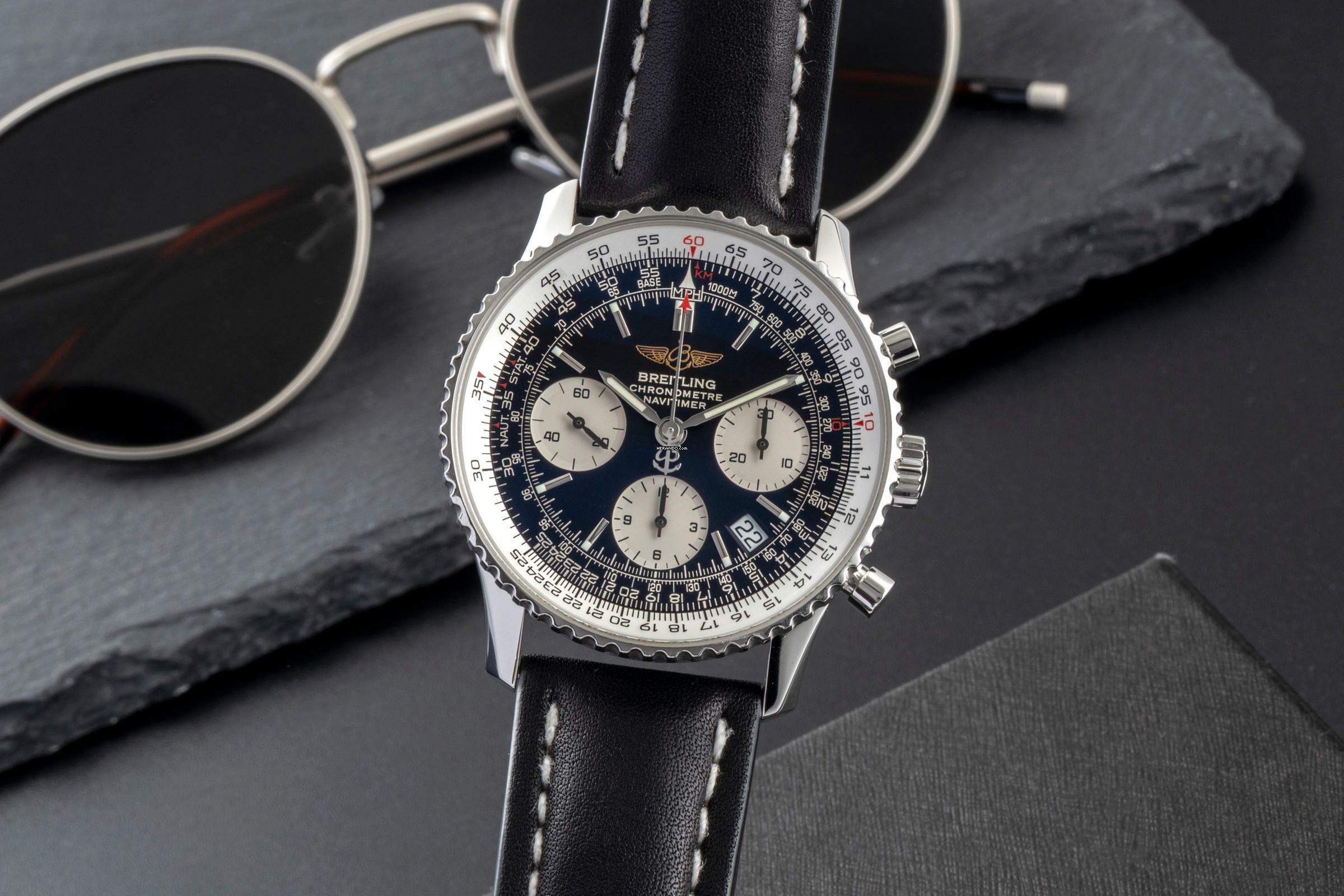  Breitling Navitimer Chronograph Automatik Herrenuhr Ref A2332212 B&P 2011 