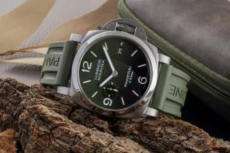 Thumbnail von Panerai Luminor Marina Automatic Verde Smeraldo Stahl Automatik Ref. PAM01356 B&P 2022