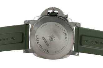 Thumbnail von Panerai Luminor Marina Automatic Verde Smeraldo Stahl Automatik Ref. PAM01356 B&P 2022