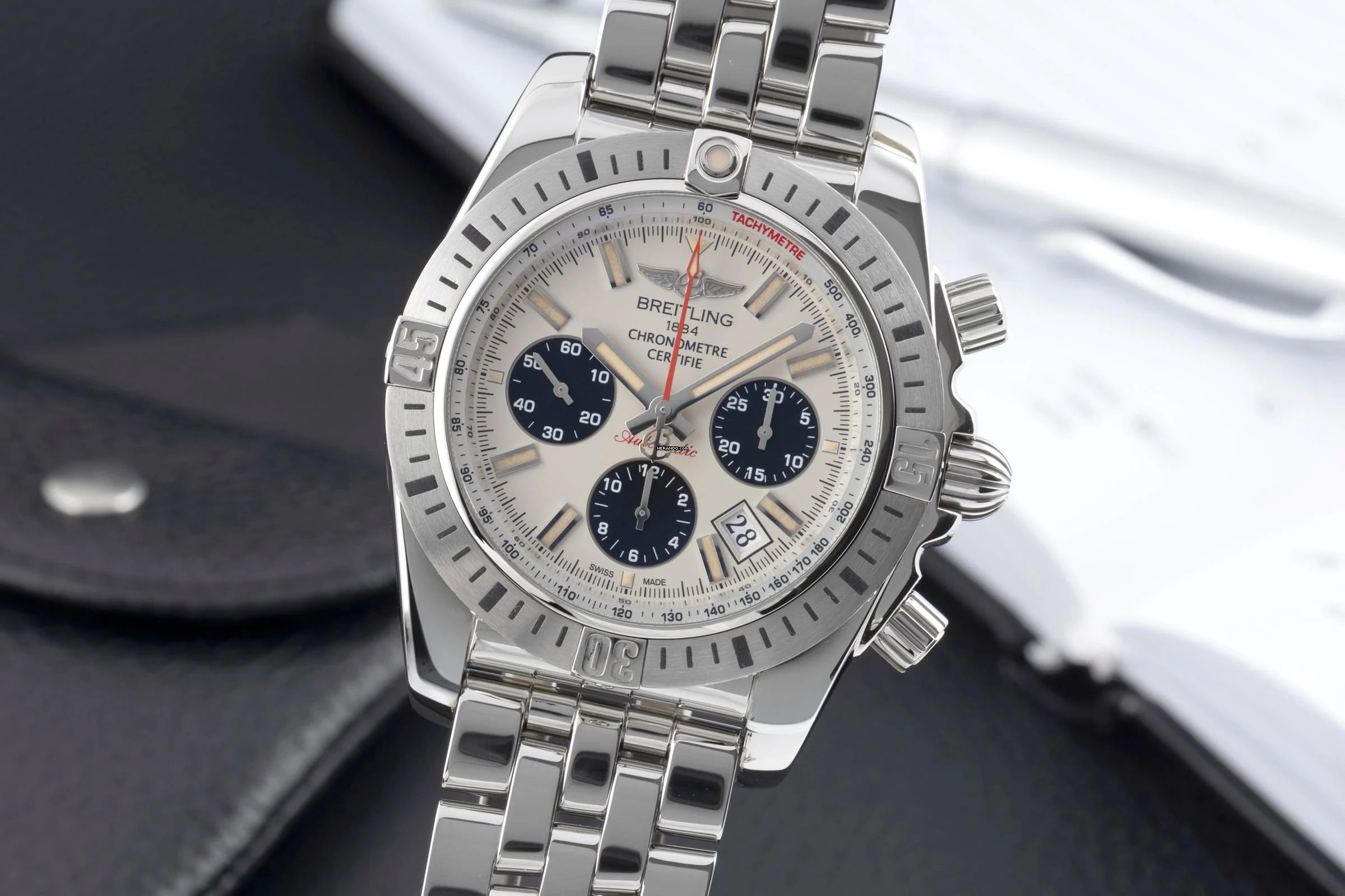  Breitling Chronomat 44 Airborne Chronograph Automatik Ref. AB01154G/G786 B&P 
