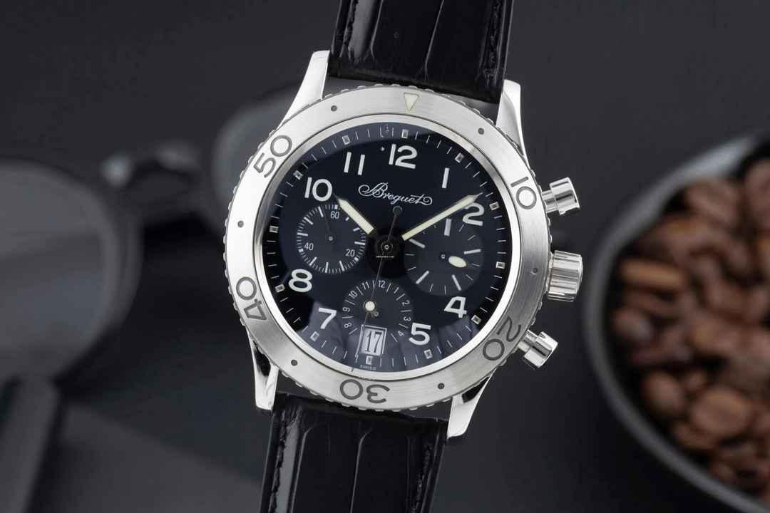  Breguet Type XX - XXI - XXII Chronograph Edelstahl Automatik Herrenuhr Ref. 3820 