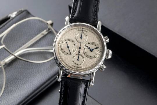  Chronoswiss Kairos Chronograph Stahl Automatik Herrenuhr Ref. CH 7523 