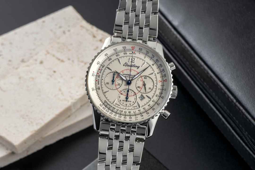  Breitling Montbrillant Chronograph Stahl Automatik Herrenuhr Ref. A41330 