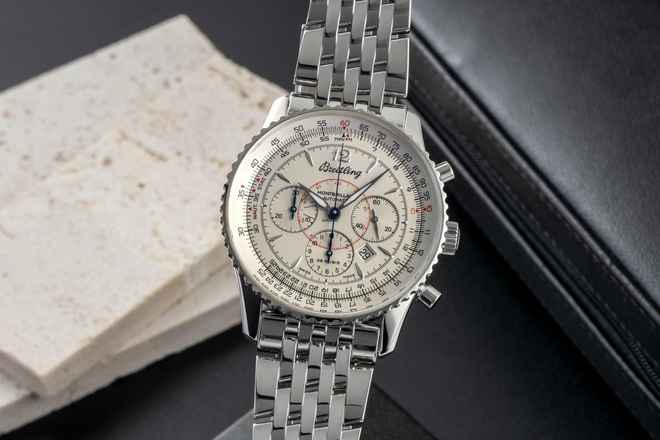  Breitling Montbrillant Chronograph Stahl Automatik Herrenuhr Ref. A41330 