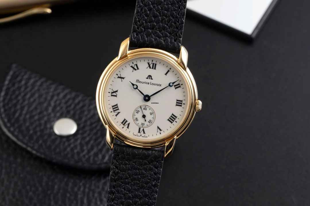  Maurice Lacroix Mecanique Messing vergoldet Handaufzug Herrenuhr Ref. 4905 