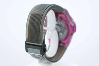 Thumbnail von Hublot Big Bang Unico 45mm Red Sapphire - With Box And Papers - With Additional Hublot Velcro Strap - 24 Months Warranty - 411.JR.4901.RT