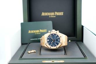 Thumbnail von Audemars Piguet Royal Oak Chronograph 38mm Chronograph In Rose Gold - Blue Dial - 26715OR.OO.1356OR.01 2025