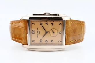 Thumbnail von Patek Philippe Gondolo White Gold With Salmon Dial - With Papers - 5124G-001 2011