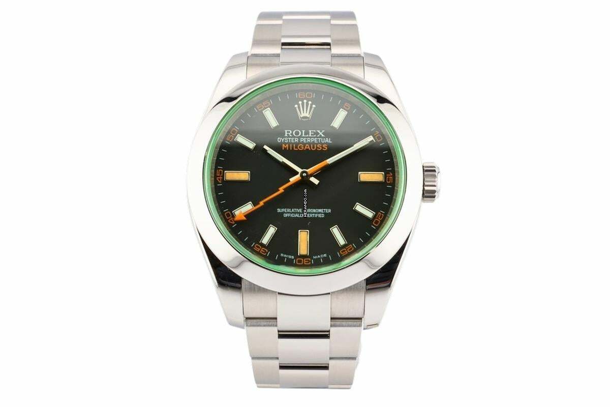  Rolex Milgauss Black Dial - Green Sapphire Crystal - 116400GV 2008 