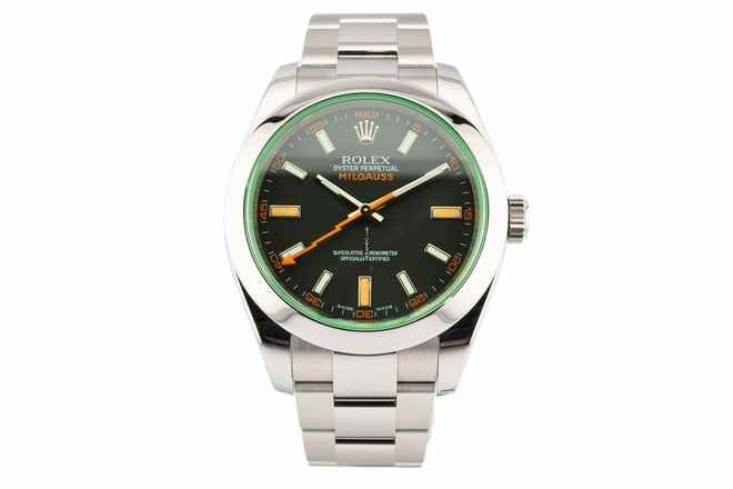  Rolex Milgauss Black Dial - Green Sapphire Crystal - 116400GV 2008 