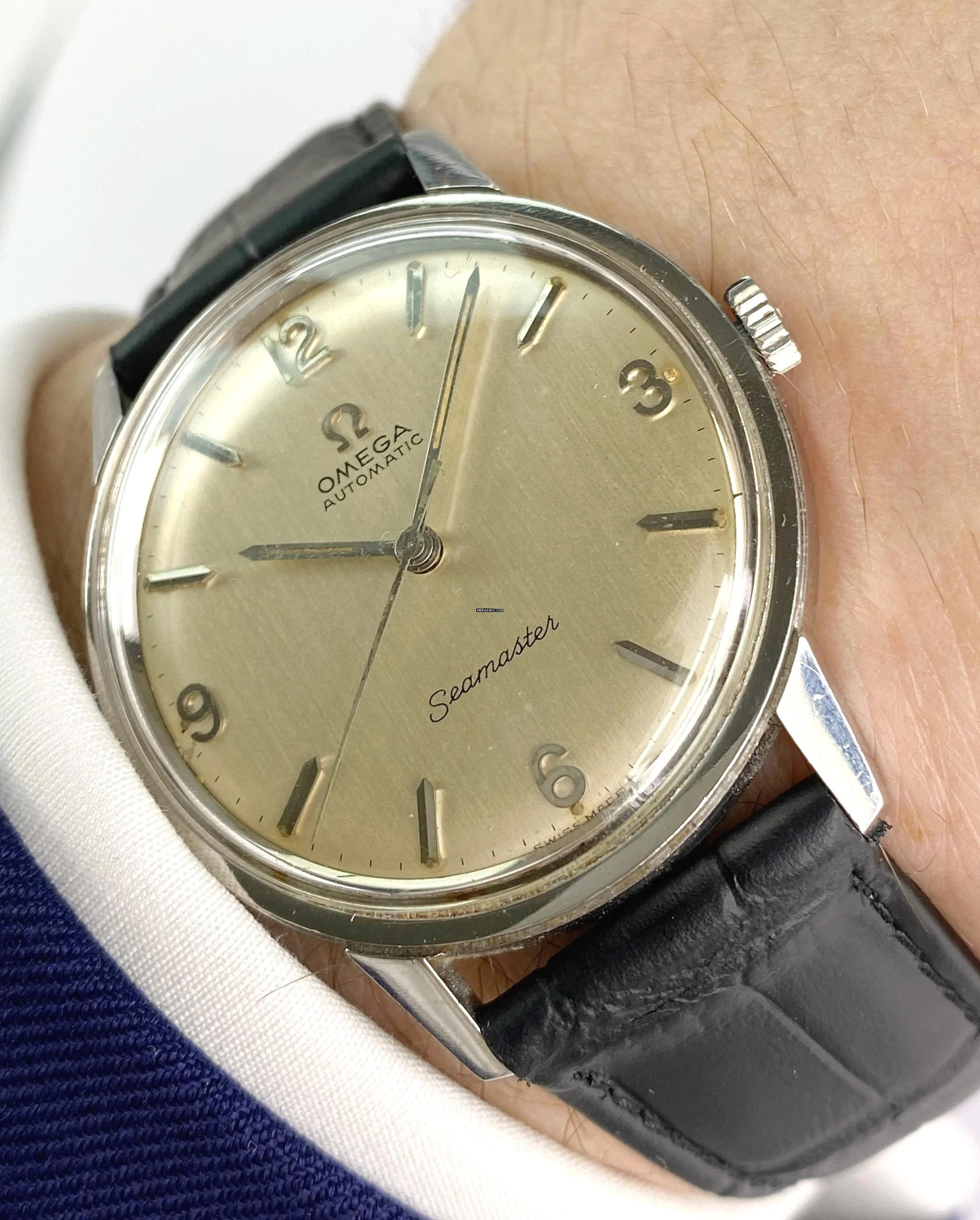 Omega Seamaster Automatic Automatik Vintage Explorer Style Dial 165002 165002