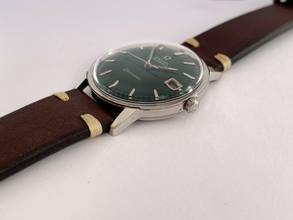 Thumbnail von Omega Seamaster Serviced Seamaster Automatic Automatik Vintage Custom Green Dial 166002 166002