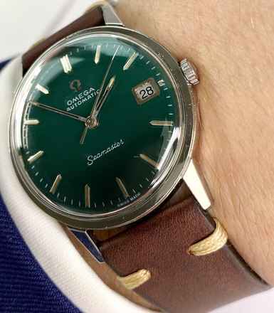  Omega Seamaster Serviced Seamaster Automatic Automatik Vintage Custom Green Dial 166002 166002 