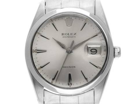  Rolex Oysterdate Precision open 6/9 Ref.6694 1964 Box&Beschreibung sehr gut Vintage Oysterdate Precision open 6/9 