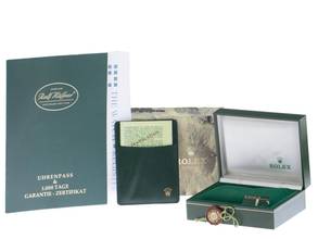 Thumbnail von Rolex Oyster Perpetual Date Ref.1500 1969 original Box sehr gut Vintage Oyster Perpetual Date open 6/9