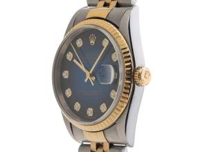 Thumbnail von Rolex Datejust 36 Diamanten Ref.16233 1996 Box&Beschreibung sehr gut Vintage Datejust Diamanten