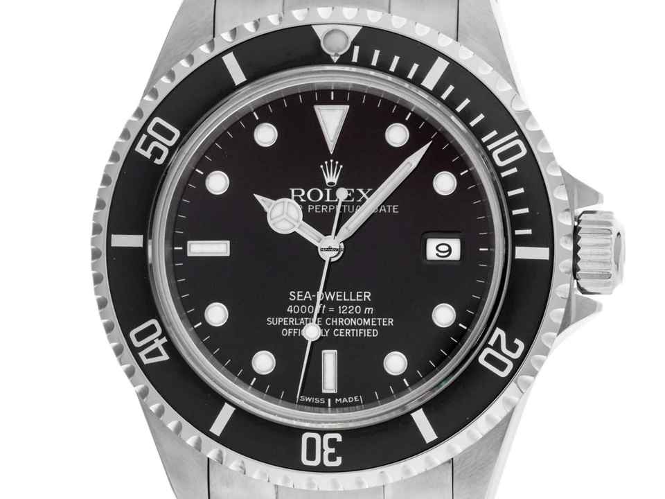  Rolex Sea-Dweller 4000 Ref.16600 2001 Full Set wie Neu Vintage Sea-Dweller Flat 4 