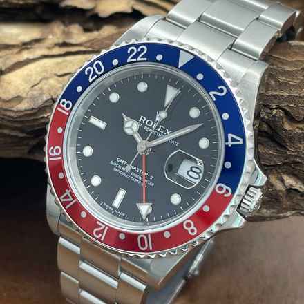  Rolex GMT-Master II GMT-Master II Pepsi Cal.3186 - FULLSET - Ref. 16710BLRO - selten ultra rare BLRO version 