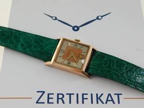 Thumbnail von Jaeger-LeCoultre Classic Le Coultre - Rare Vintage 18K Pink Gold - Classic Watch Kaliber 428/2 frühe Le Coultre Herrenuhr