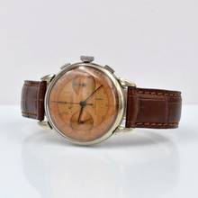 Thumbnail von Minerva Oversized chronograph Tropical bicolor medical dial manual 1941