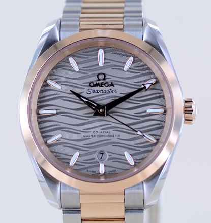  Omega Seamaster Aqua Terra 150M Stahl Sedna 38 mm grey dial Roségold new B+P 