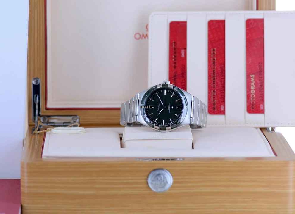  Omega Constellation 41mm Green Meteroit Ceramic cal 8900 Master Chronometer B+P 