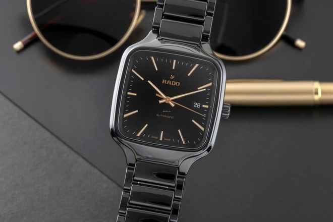  Rado True Square Keramik / Titan Automatik Ref. 01.763.6078.3.016 B&P 2024 