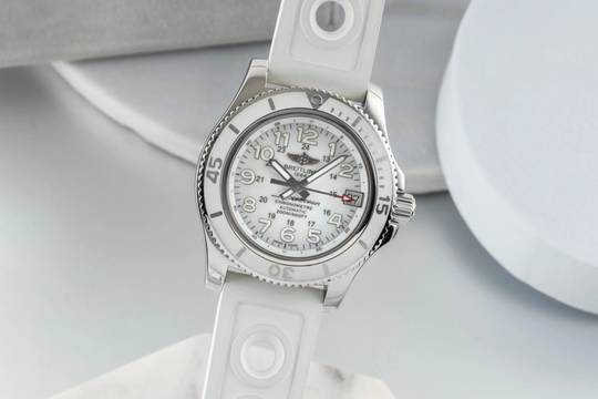  Breitling Superocean II 36 White Automatik Medium Size Ref. A17312D2 