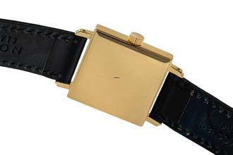 Thumbnail von NOMOS Tetra Glashütte Tetra 18K Gold (0,750) Handaufzug Herrenuhr Ref. 401 B&P 1997