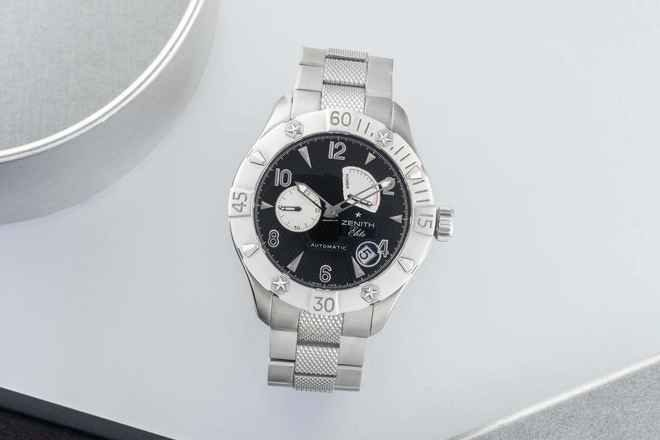  Zenith Defy Stahl Automatik Herrenuhr Ref 03.0516.685/21.M516 Box & Papiere 2008 