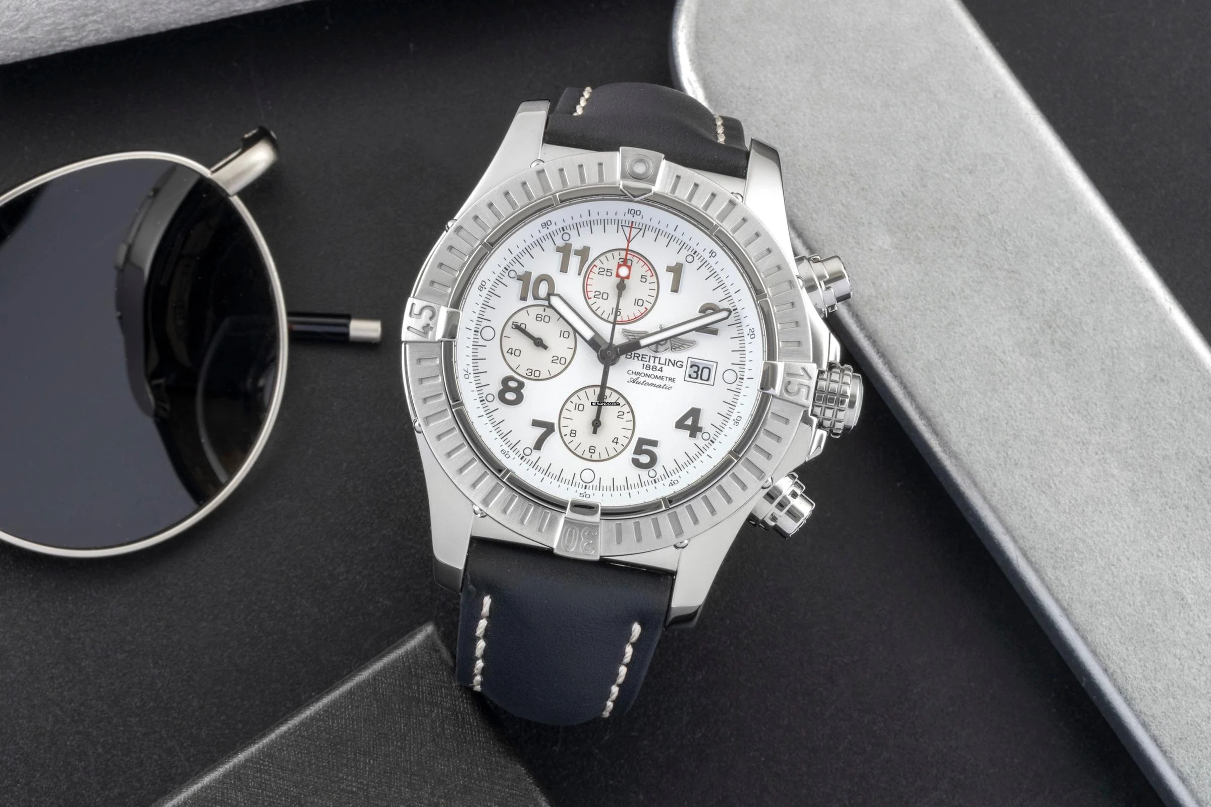  Breitling Super Avenger Chronograph Edelstahl Automatik Ref. A13370 B&P 2019 