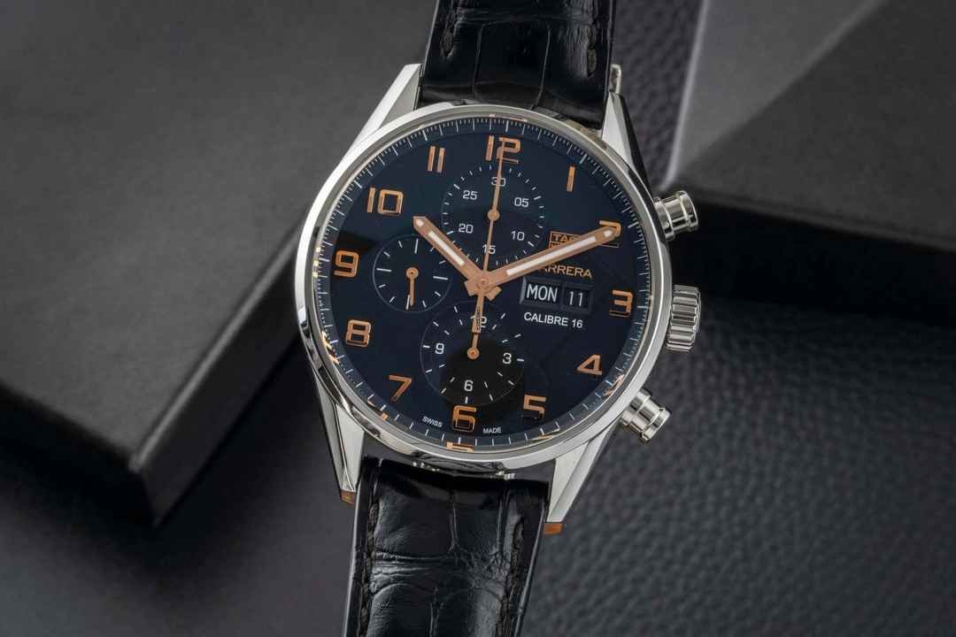  TAG Heuer Carrera Calibre 16 Chronograph Stahl Automatik Herrenuhr Ref. CV2A1AB.FC6379 B&P 