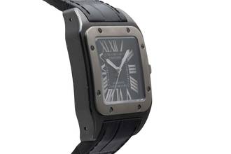 Thumbnail von Cartier Santos 100 Stahl / Titan Automatik Ref. W2020010 Box & Papiere 2017