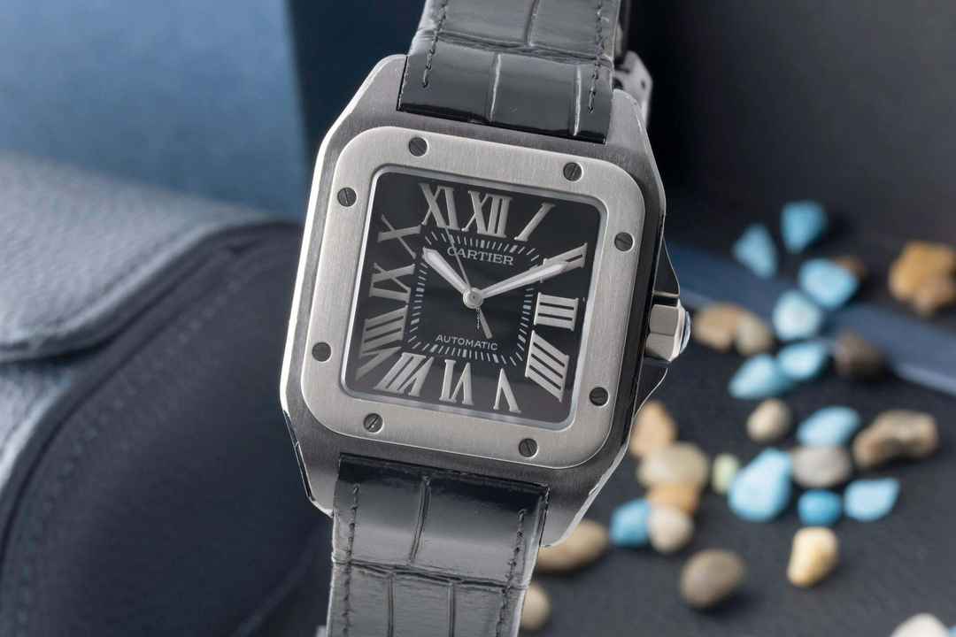  Cartier Santos 100 Stahl / Titan Automatik Ref. W2020010 Box & Papiere 2017 