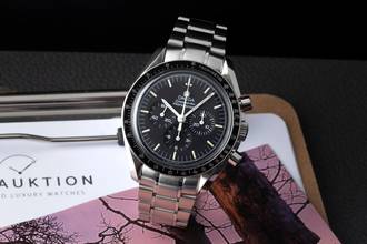 Thumbnail von Omega Speedmaster Professional Moonwatch Chronograph Stahl Handaufzug Ref. 3590.50.00 B&P