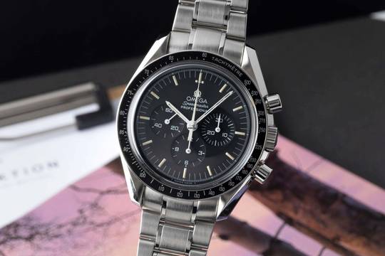  Omega Speedmaster Professional Moonwatch Chronograph Stahl Handaufzug Ref. 3590.50.00 B&P 